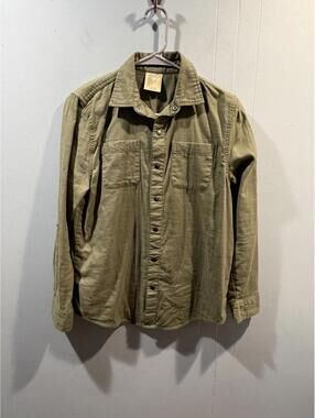 Kids Boys There Abouts Long Sleeves Shirts Snap Buttons Size Large 14/16 Green